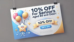 10% offer for seniors